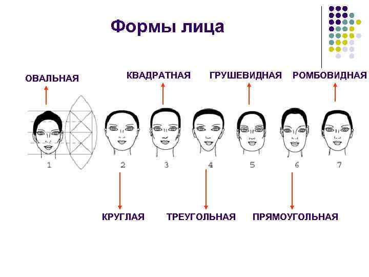 Какие выделяют формы лица. Формы лица. Типы формы лица. Круглая форма лица. Разновидности форм лица.