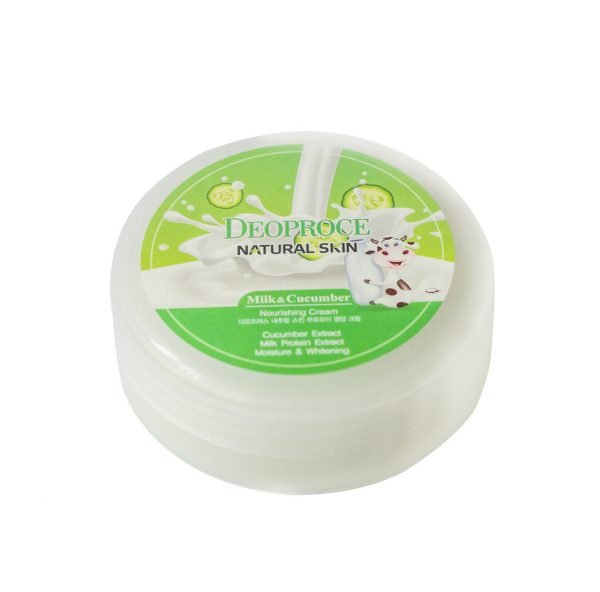 Deoproce Natural skin nourishing cream milk cucumber