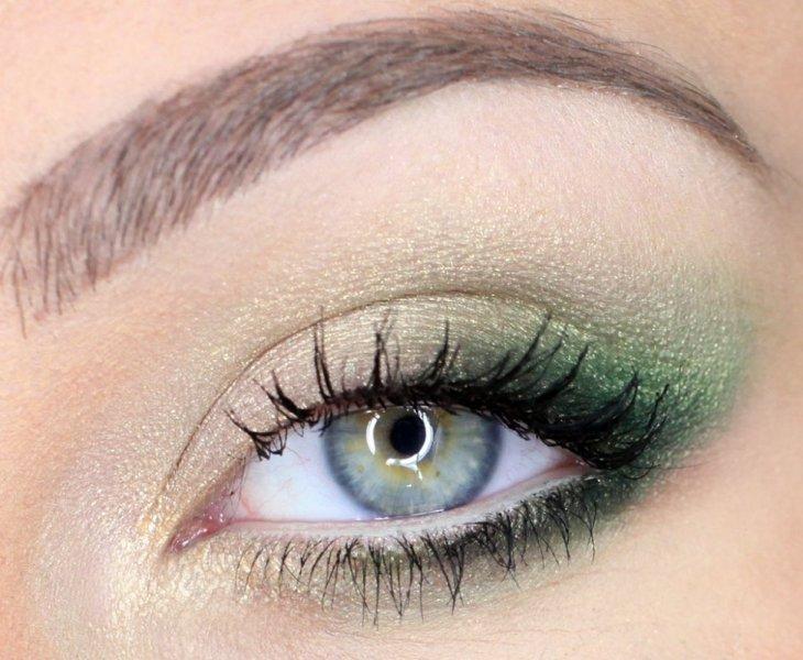  Макияж для зелено-серых глаз