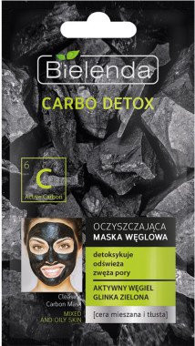 Очищающая маска для комбинированной кожи Carbo Detox Cleansing Mask Mixed and Oily Skin от Bielenda