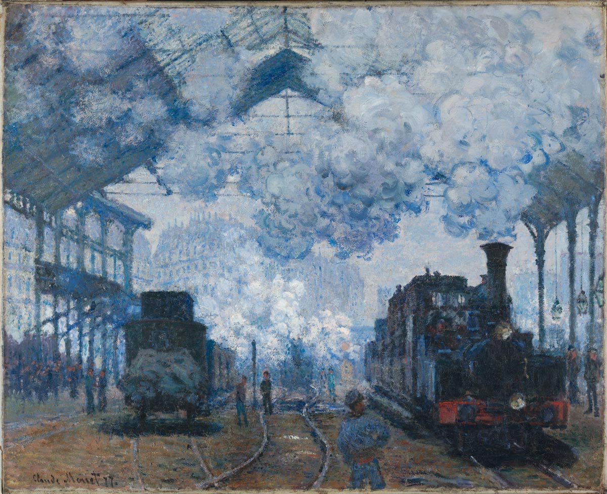 Claude Monet, The Gare Saint-Lazare: Arrival of a Train, 1877