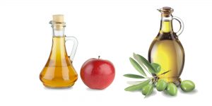 яблочный уксус и оливковое масло