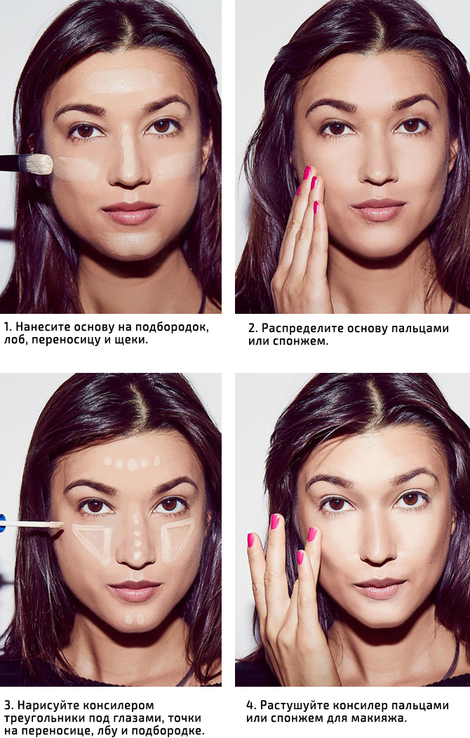 Как правильно наносить тональный крем на лицо – пошагово с фото