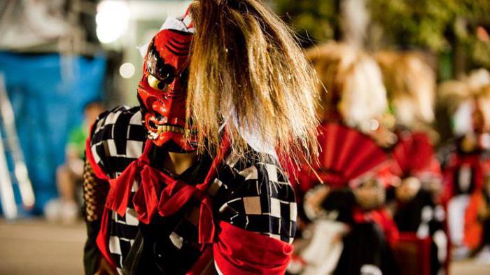 Японские маски демонов значение