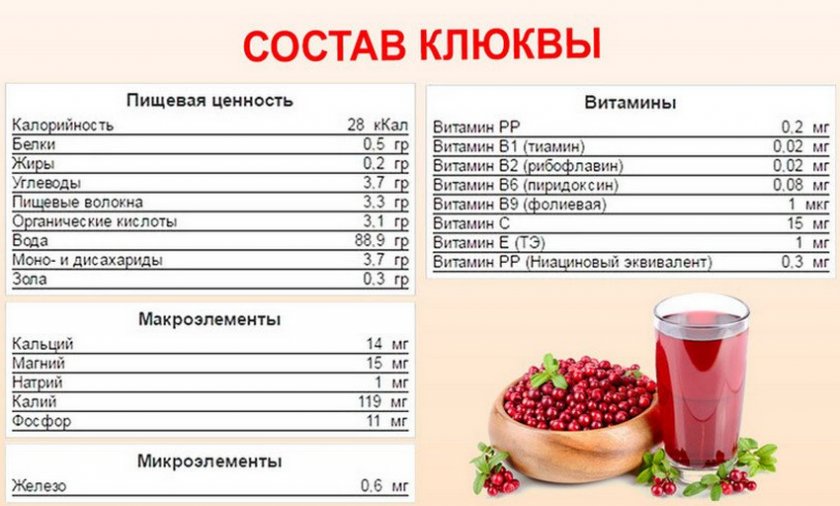 Состав клюквы