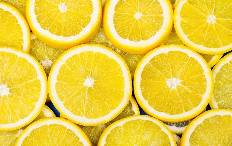 лимоны в разрезе