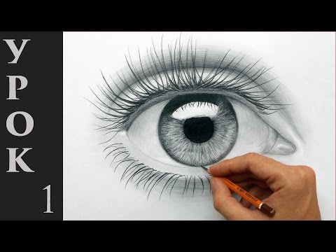 Как рисовать (нарисовать) глаза карандашом - обучающий урок (основы + такой глаз).