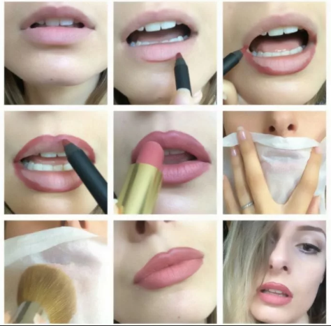 Как правильно красить губы матовой помадой