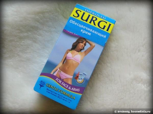 Surgi Invisi-Bleatch - Крем для обесцвечивания волос на лице и руках