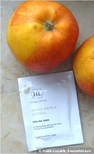 Молодильные яблочки или 7 бед один ответ: Салфетки для профессионального пилинга Alpha-Beta & Retinol Peeling Pads от Holy Land