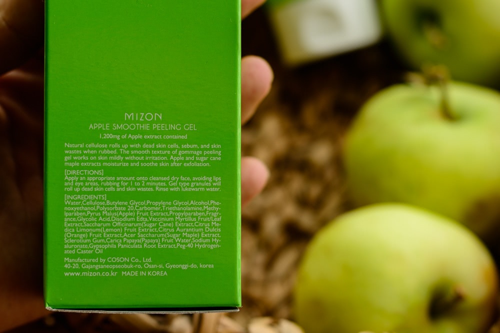 Мягкое отшелушивание с Mizon Apple Smoothie Peeling Gel