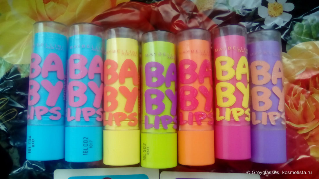 Бальзамы Maybelline Baby Lips, классическая линейка