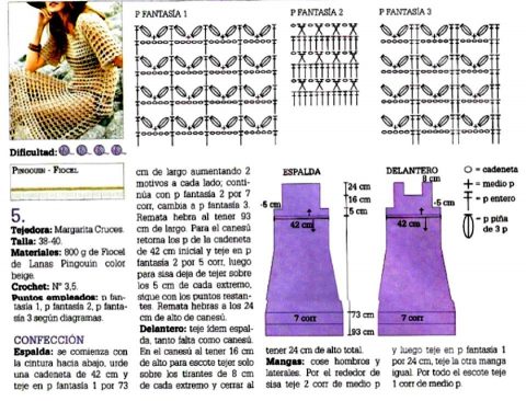 Схемы вязания летнего платья крючком