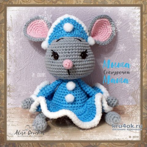 Кокошник для Мыши Маши. Работа Alise Crochet