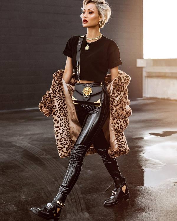 Лучшие образы с кожаными брюками 2019-2020 – самые стильные фасоны женских кожаных брюк