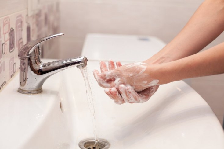 Правильное мытье рук — часть зимнего ухода