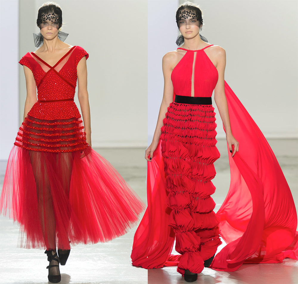 Красивые платья красного цвета