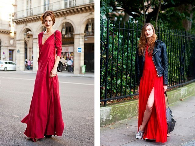 Красное-красное платье: фото новинки 2018