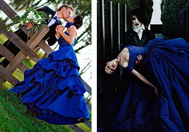 Модное синее платье: фото, новинки (2018)