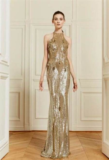 Золотистое платье Chanel