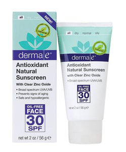 солнцезащитный крем Derma E для лица