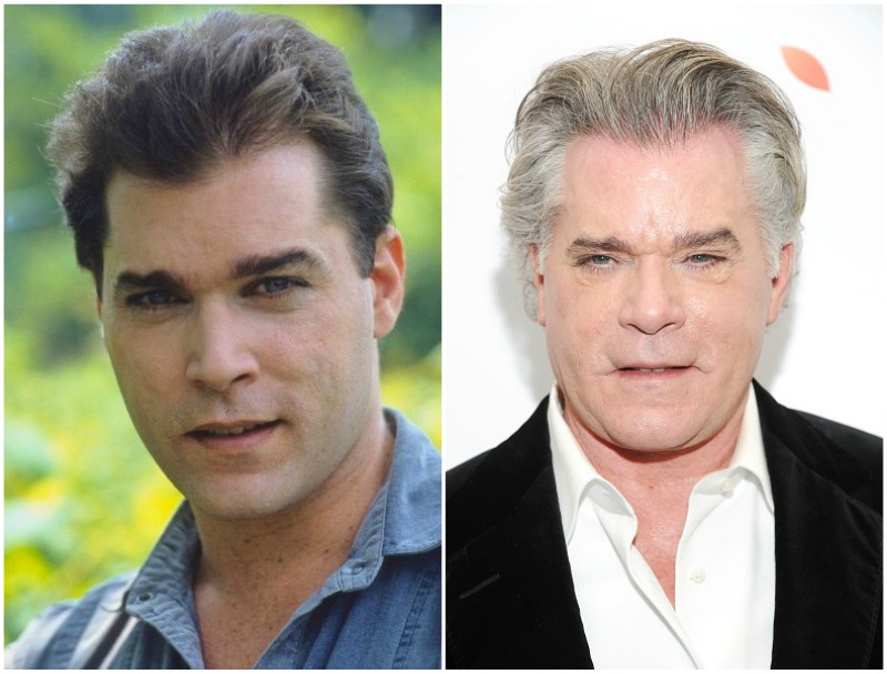 Ray Liotta`s eyes and hair color