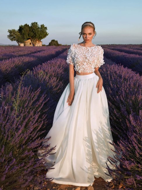 Платье crop-top для смелых и стильных невест