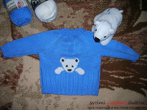 свитер-реглан для ребенка. Фото №8