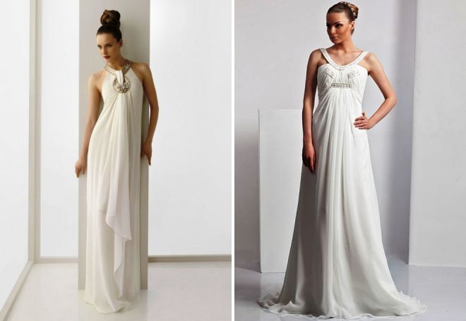 греческие свадебные платья для беременных
