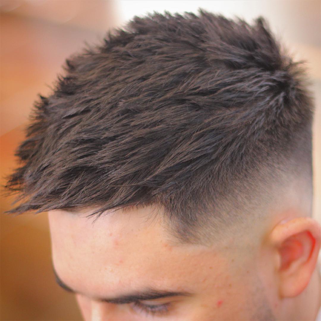 Short haircut for men and high fade