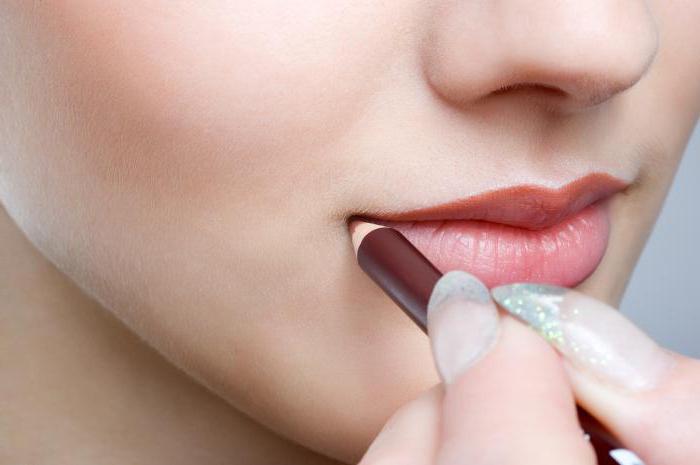 как правильно красить губы помадой